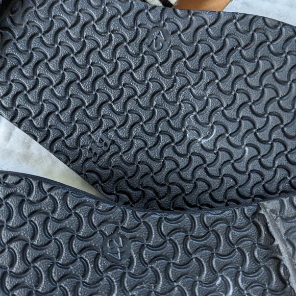 B&B Greek Sandals Black Leather Zebra Toe Loop Sandals 42 EU / 10.5 - 11 US - Picture 4 of 10